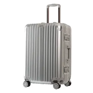 2022 nuovo Design Carry-ons fodera in PVC Trolley in alluminio bagaglio a mano valigia