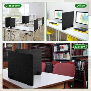 Có thể tháo rời văn phòng bàn phân vùng polyester sợi Pet <span class=keywords><strong>Acoustic</strong></span> văn phòng bàn Divider freestanding bàn riêng tư phân vùng Bảng điều chỉnh - Product Image 6