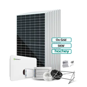 Join the Green Energy Revolution with Our Advanced Solar Net Metering System Hochey On Grid Solar Energy 5KW Home Roof System