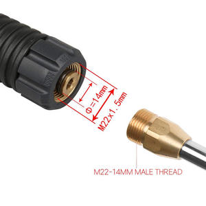 Pistolet à eau électrique haute pression en acier inoxydable avec tige de pulvérisation <span class=keywords><strong>M22</strong></span> Accessoire de lavage de voiture et lance à mousse de neige - Product Image 4