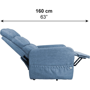 Sillón Reclinable Eléctrico, Sillón Reclinable Ortopédico, Sillón Elevador Azul PEPE P40029 - Product Image 4