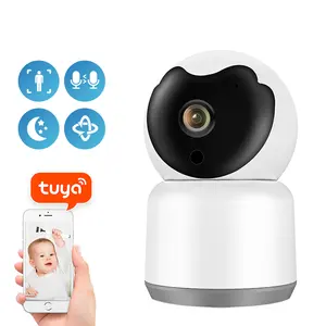 2MP Two-way voice intercom Pan-Tilt 360 angle panoramic view smart motion tracking wireless night vision baby monitor camera