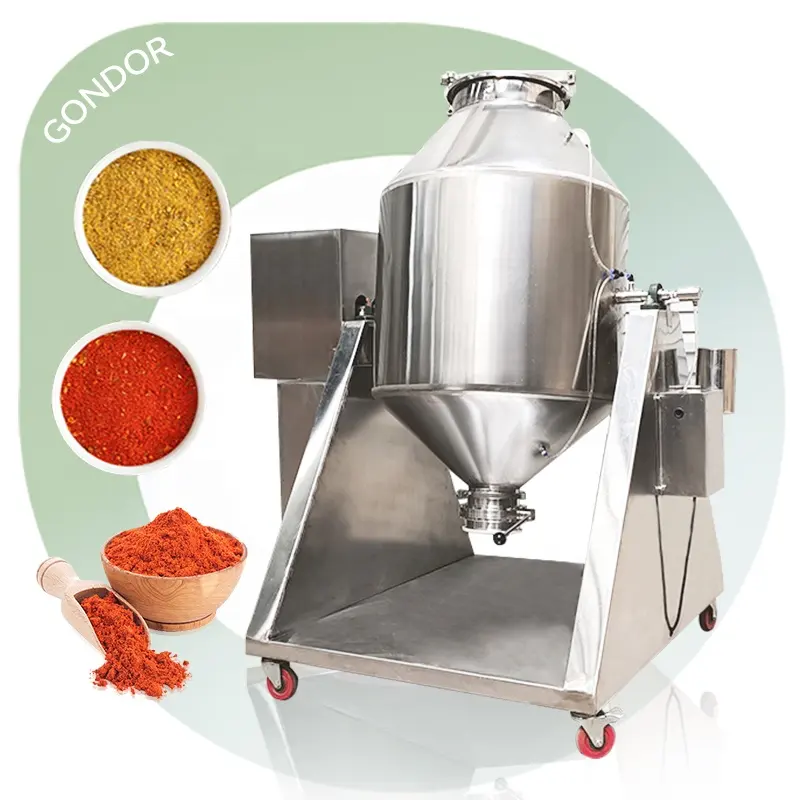 Double Cone Mixer 10kg Detergent Food Coffee Cosmetic Dry Powder Commercial Spice Mix Machine for Cocoa Sale