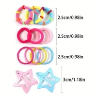 Ensemble d'accessoires pour cheveux pour enfants, pinces à cheveux de princesse, élastiques à cheveux, pinces à griffes, ornements pour cheveux de filles, boîte cadeau pour le coiffage quotidien