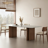 Table à manger en marbre de marque Zhongshi, moderne, luxueuse, polie, imperméable, écologique, durable, garantie 3 ans pour une utilisation à la maison et en cuisine