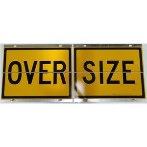 TREN DE CARRETERA/VEHICULO LARGO CON BISAGRAS 2 PIEZAS 600X250MM CLASE 2 SEÑAL REFLECTANTE Reflectante Bisagra de un solo lado - Product Image 5