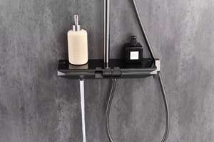 ชุดฝักบัวอาบน้ำแบบน้ำตกพร้อม<span class=keywords><strong>หัว</strong></span>ฝักบัวคู่ ระบบควบคุมแบบสามในหนึ่ง ปรับโหมดน้ำร้อนและน้ำเย็นได้ - Product Image 6