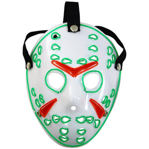 Costume <span class=keywords><strong>de</strong></span> <span class=keywords><strong>masque</strong></span> <span class=keywords><strong>de</strong></span> fête à LED d'Halloween <span class=keywords><strong>Masque</strong></span> en fil <span class=keywords><strong>de</strong></span> fer néon lumineux en PVC pour les fêtes <span class=keywords><strong>de</strong></span> cosplay et <span class=keywords><strong>de</strong></span> mascarade <span class=keywords><strong>de</strong></span> <span class=keywords><strong>Jason</strong></span> - Product Image 3