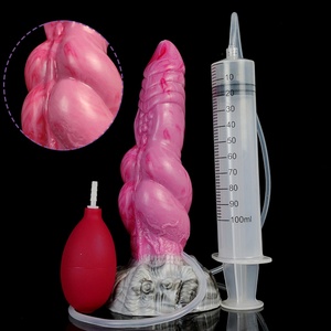 YOCY Sea Jelly Dildo Colorido con Doble Nudo, Masajeador para Hombre con Función de Eyaculación Realista, Juguete Sexual de Silicona para Mujeres, Masturbación - Product Image 2