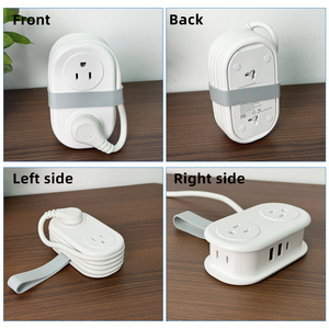 Multipresa da Viaggio Portatile con Ricarica Rapida USB-C PD, Cavo di Prolunga Avvolgibile, 4 Prese e 3 Porte USB per Navi da Crociera - Product Image 2