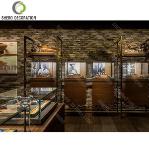 Meubles de magasin de montres de luxe, design personnalisé, vitrine de magasin de montres, vitrine de montres en verre avec éclairage LED, vitrine de montres - Product Image 1