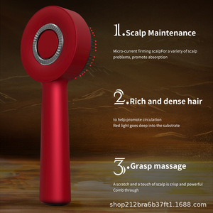 Peigne pour cuir chevelu et masseur de tête avec thérapie par lumière rouge pour les soins capillaires, détend le cuir chevelu, améliore la circulation - Cadeau d'anniversaire - Product Image 2
