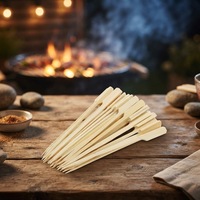 Vente directe usine en gros : Brochettes en bambou pour barbecue, fruits, usage alimentaire sûr, prix spécial pour la maison