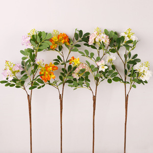 Flores Artificiales de Plumbago Azul, de Plástico, Seda Suave, PVC, Alta Simulación, Decoración para Bodas, Accesorios para Interiores - Product Image 3