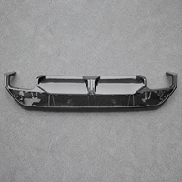 Spoiler Diffuser Bumper Belakang Gloss Black Carbon Fiber Look untuk Audi A3 S3 8Y PA 2025-2027