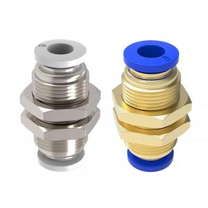 Connecteur droit PM4 personnalisé, raccord rapide pour tuyau pneumatique, insertion rapide de la plaque, filetage externe en cuivre - Product Image 2