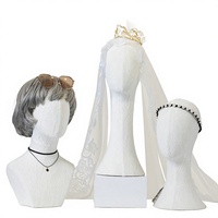 Tête de mannequin pour perruques, chapeaux, bijoux, foulards et colliers, en PE