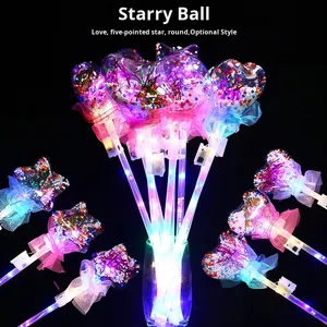 Giáng sinh LED dạ quang đầy màu sắc LED phát sáng bông tuyết Wand cho trẻ em nhấp nháy đèn lên Glow Sticks cho bên buổi hòa nhạc Quà Tặng - Product Image 4