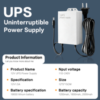 Mini onduleur 12V pour systèmes de sécurité - Alimentation de secours électronique 12V DC