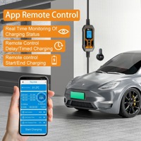 Chargeur EV portable Feyree 7kW, contrôle par application WIFI, prise de charge remplaçable, chargeur EV intelligent multifonction pour voitures électriques mondiales