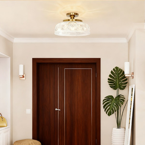 Brass Ceiling <b>Light</b> <b>Led</b> European Style Surface Mounted For <b>Hallway</b> Entryway Living Room - Product Image 2