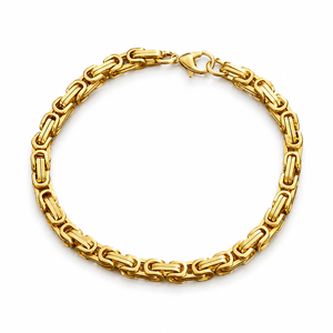 Set Collana e Bracciale da Uomo con Catena Bizantina, Gioielli Minimalisti alla Moda - Product Image 6