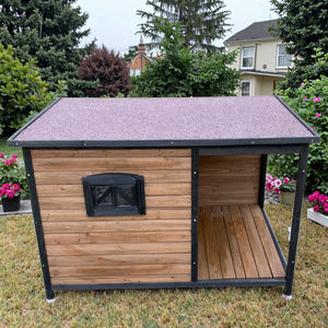 SDD019, casa de perro clásica de lujo para exteriores, grande, resistente a la intemperie, diseño ecológico, muebles para mascotas, perrera para cachorros, todas las estaciones - Product Image 1