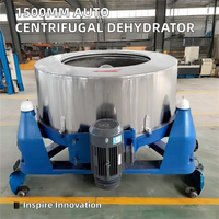 Déshydrateur centrifuge professionnel 1500mm entièrement automatique 220V déshydrateur 304 fréquence extracteur hydraulique textile/séchoir à linge