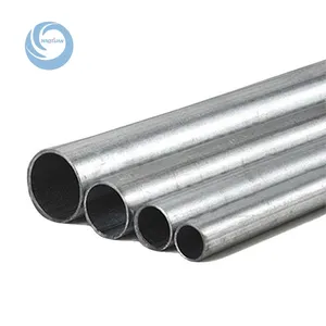 ASTM A53 Type E Grade B Zinc Coated Fire Fighting ERW GI Round Pipe For Sale with grooved end