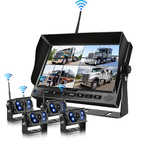 AHD Digital Wireless Rear Front View Car Backup <b>Camera</b> Monitor Kits 7inch With 4 for Truck Bus Trailer Lorry Wireless-N-4 Digita - Product Image 1