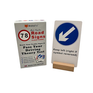 Cartes Flash personnalisées avec logo et emballage pour adultes, test de théorie de conduite, cartes flash éducatives - Product Image 6