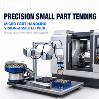 Robot de commande numérique industriel pour machines CNC, pour le traitement de petites pièces de précision et de pièces délicates, capacité de 7 kg, portée de 900 mm