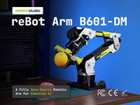Kit robot Seeedstudio Rebot B601-dm, Robot open-source, Ros1/ros2, Isaac Sim, Charge utile de 1,5 kg, Portée de 767 mm, Faible bruit