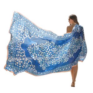 Nouvelle mode d'été <span class=keywords><strong>luxe</strong></span> imprimé pure soie écharpe châle longue taille <span class=keywords><strong>étole</strong></span> Hijab pour les femmes - Product Image 4
