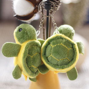 Populaire Groene Schildpad Pluche Sleutelhanger Cartoon Mooie Mini Schildpad Dier Sleutelhanger Voor Tas Hanger - Product Image 6