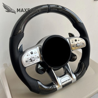 Volant en fibre de carbone forgée avec écran LED style AMG pour Mercedes-Benz Classe C/E/S/GLC/GLE Modèles AMG 2019-2024