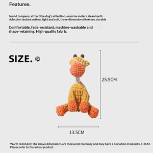 Jouet interactif sonore en peluche pour chien, résistant aux morsures, activé par la morsure, en forme d'<span class=keywords><strong>âne</strong></span> amusant, sans matériels nocifs - Product Image 3