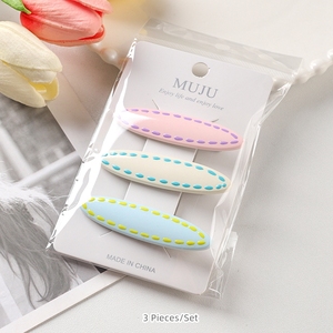 Set 3 Buah Jepit Rambut Warna-warni Gaya Kartu Hiasan Kupu-kupu Bahan Pita 5cm untuk Aksesoris Pita Rambut - Product Image 2