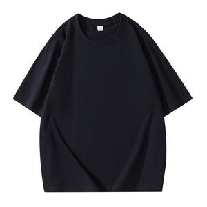 เสื้อยืดคอกลมทรงหลวมสำหรับผู้ชาย น้ำหนัก 260 กรัม ผ้าฝ้ายถัก 100% สีพื้น สไตล์ลำลอง ทรงปกติ - Product Image 3