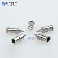 Lot de 5 aiguilles de distribution en acier inoxydable, pointes ultra-fines de 0,1 mm pour une application de colle de précision