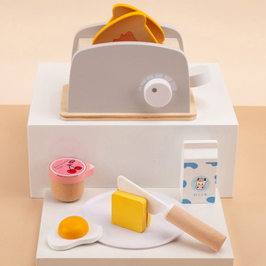 Juguete <span class=keywords><strong>de</strong></span> Madera para Niños, Juego <span class=keywords><strong>de</strong></span> Cocina con Tostadora <span class=keywords><strong>de</strong></span> Juguete, Interacción Padres-Hijos, Máquina para Hacer <span class=keywords><strong>Pan</strong></span> - Product Image 3