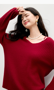 Automne nouveauté femmes <span class=keywords><strong>blanc</strong></span> <span class=keywords><strong>col</strong></span> en <span class=keywords><strong>V</strong></span> tricoté haut décontracté Dates courses quotidiennes ajoute élégant charme bordure garde-robe - Product Image 2