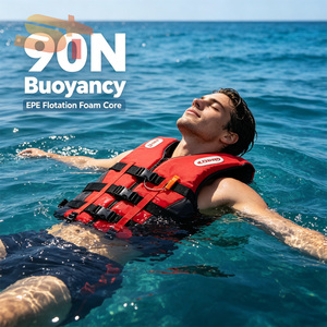 <span class=keywords><strong>Gilet</strong></span> <span class=keywords><strong>de</strong></span> <span class=keywords><strong>sauvetage</strong></span> marin réfléchissant certifié CE en mousse EPE durable SIKE avec tissu Oxford et néoprène SBR pour enfants - Product Image 2