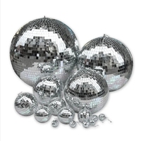 Grandes boules miroir disco de Noël, boules en verre suspendues 10cm/12cm/15cm/20cm/25cm/30cm/40cm, décorations en mousse, décorations de fête
