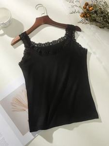 <span class=keywords><strong>Canotta</strong></span> da donna slim fit senza maniche in <span class=keywords><strong>pizzo</strong></span>, taglie forti, all'ingrosso - Product Image 6