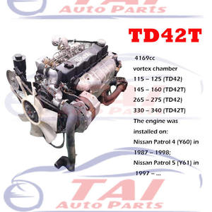 Motor Diésel Japonés Usado de 6 Cilindros y 4.2L TD42T en Buen Estado para Nissan Safari/Patrol (2001-2006) - Product Image 5