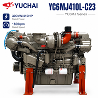 Moteur de propulsion marine Yuchai YC6MJ410L 300 kW 410 CV 1800 tr/min pour navire de transport de marchandises, ferry à grande vitesse et bateau de patrouille rapide