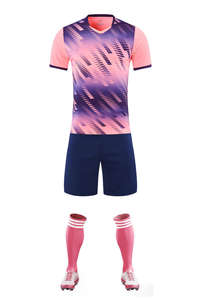 Футбольные майки с названием клубной команды, комплект футбольной формы с термопереводным принтом, 100% Полиэстеровые эластичные быстросохнущие Таиландские футболки - Product Image 3