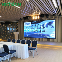 Panel de pantalla LED curvo delgado de pared LED de producción virtual fija para estudio de TV interior y pantalla de película