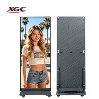 Écran d'affichage numérique LED intérieur Xgcled P1.86 avec flight case, design pliable et connectable, WiFi/USB, garantie 1 an - Noir